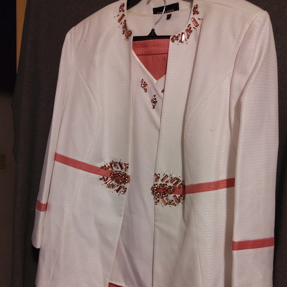 Giovanna 3pc two color Women's Suit